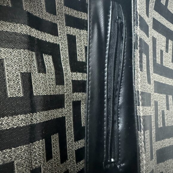 Vintage Zucca Print Saddle Bag | Monogram Logo 90s Style - Picture 8 of 13